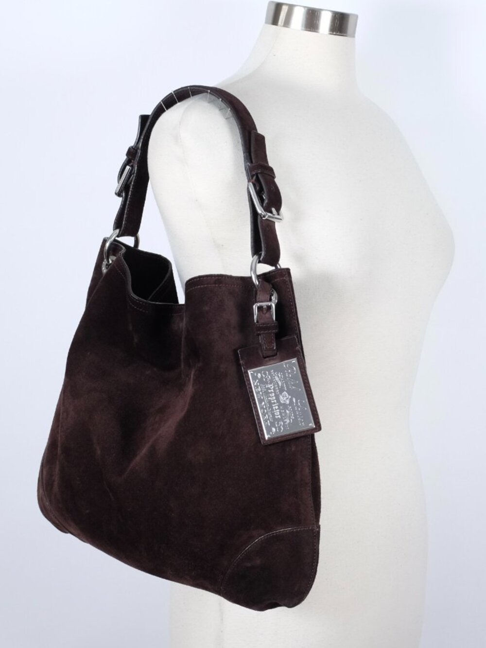 Ralph Lauren Purple Label Collection shoulder bag suede hobo
